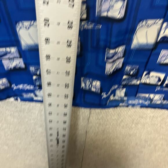 vintage y2k 2000s southpole crazy all‎ over print blue hip hop button up shirt - Picture 6 of 8